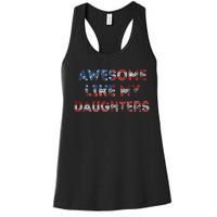 Awesome Like My Daughters Fathers Day Women's Racerback Tank