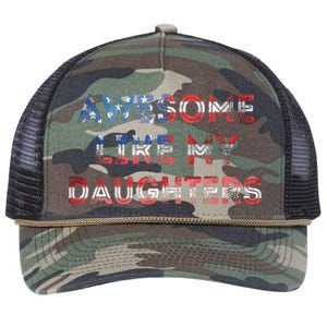 Awesome Like My Daughters Fathers Day Retro Rope Trucker Hat Cap