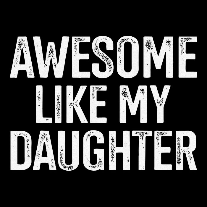 Awesome Like My Daughter For Funny Dad Fathers Day Birthday Women's V-Neck T-Shirt