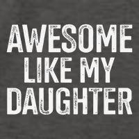 Awesome Like My Daughter For Funny Dad Fathers Day Birthday Vector Backpack
