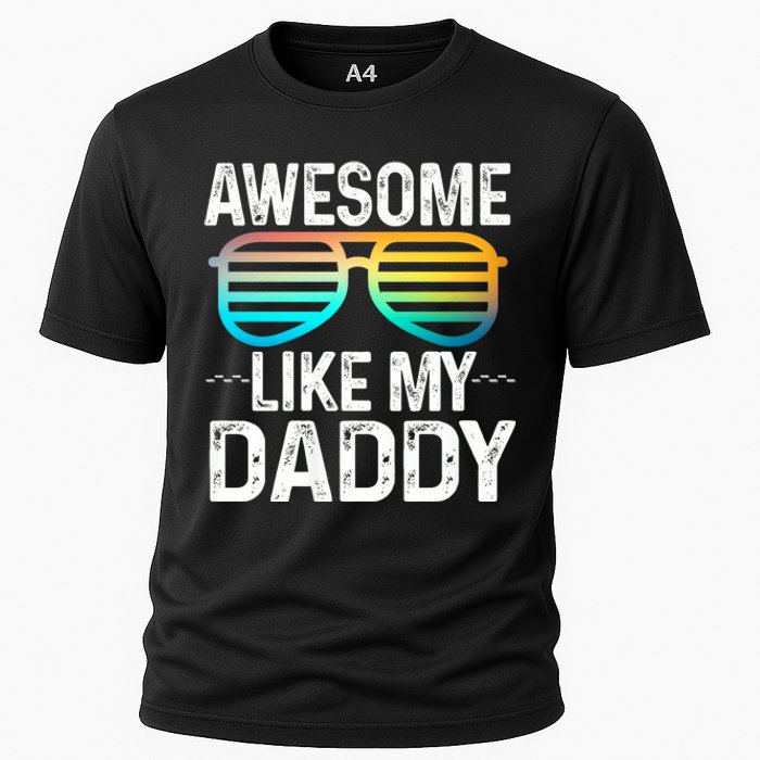 Awesome Like My Daddy Cool Sunglusses Best Parents Day Cooling Performance Crew T-Shirt