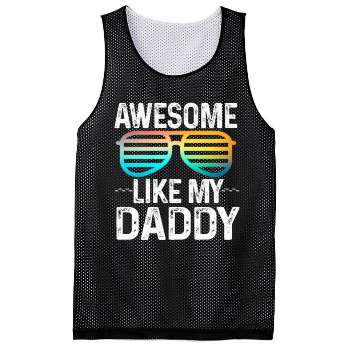 Awesome Like My Daddy Cool Sunglusses Best Parents Day Mesh Reversible Basketball Jersey Tank