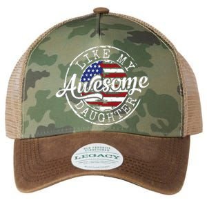 Awesome Like My Daughter Funny Dad Mother Father Day Gift Legacy Tie Dye Trucker Hat