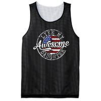 Awesome Like My Daughter Funny Dad Mother Father Day Gift Mesh Reversible Basketball Jersey Tank