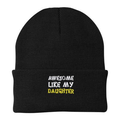 Awesome Like My Daughter Funny Fathers Day Gift Dad Beanie
