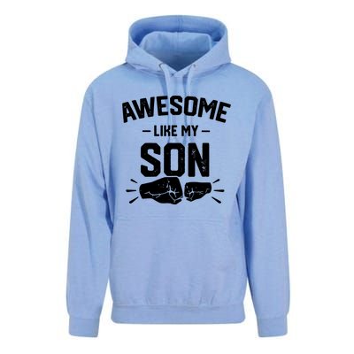 AWESOME LIKE MY SON Funny Father's Day Unisex Surf Hoodie