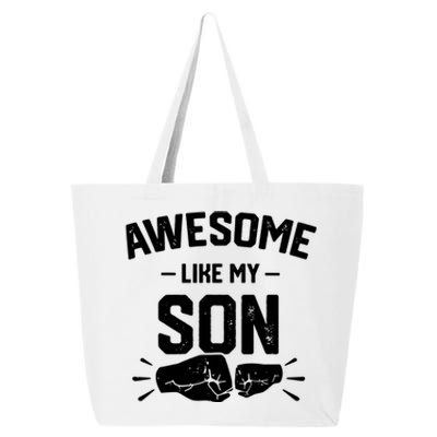 AWESOME LIKE MY SON Funny Father's Day 25L Jumbo Tote