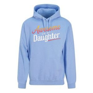 Awesome Like My Daughter Gifts Man Funny Fathers Day Daddy Unisex Surf Hoodie