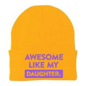 Awesome Like My Daughter MotherS Day Funny Mom Birthday Knit Cap Winter Beanie