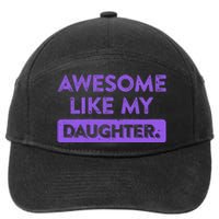 Awesome Like My Daughter MotherS Day Funny Mom Birthday 7-Panel Snapback Hat