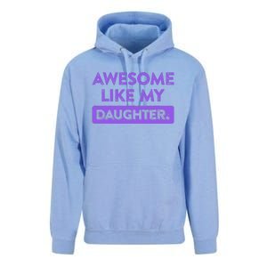 Awesome Like My Daughter MotherS Day Funny Mom Birthday Unisex Surf Hoodie