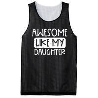 Awesome Like My Daughter Mothers Day Fathers Day Mom Dad Mesh Reversible Basketball Jersey Tank