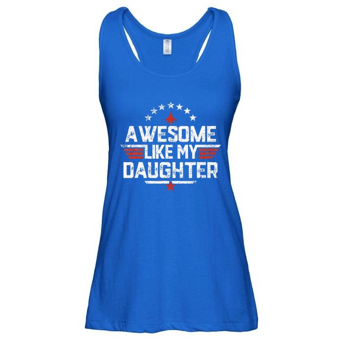 Awesome Like My Daughter Gifts Father Ladies Essential Flowy Tank