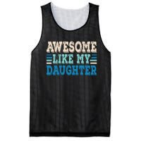 Awesome Like My Daughter Papa Dad Daughter Fathers Day Mesh Reversible Basketball Jersey Tank