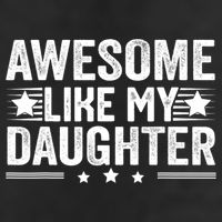 Awesome Like My Daughter Gifts Men Funny Fathers Day Dad 7 Panel Mesh Trucker Snapback Hat