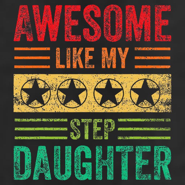 Awesome Like My Step Daughter Vintage Parents Father's Day Beanie