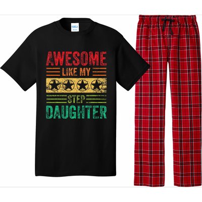 Awesome Like My Step Daughter Vintage Parents Father's Day Pajama Set