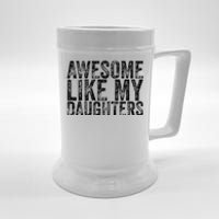 Awesome Like My Daughter Retro Men Dad Funny Fathers Beer Stein