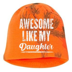 Awesome Like My Daughter Funny Gift Fathers Day Kati - Camo Knit Beanie