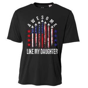 Awesome Like My Daughter Funny Fathers Day 4th Of July Cooling Performance Crew T-Shirt