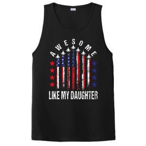 Awesome Like My Daughter Funny Fathers Day 4th Of July PosiCharge Competitor Tank