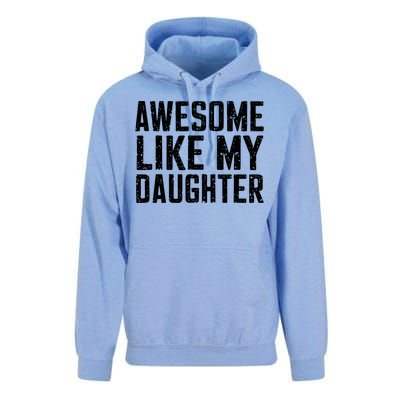 Awesome Like My Daughter Gifts Funny Fathers Day Daddy Unisex Surf Hoodie