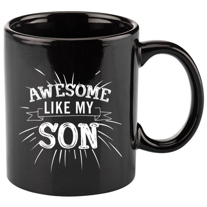 Awesome Like My Son Daddy Papa Dad Father Sayings 11oz C Handle Ceramic Mug