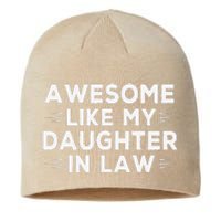 Awesome Like My Daughter In Law FatherS Day In Law Vintage Sustainable Beanie