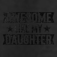 Awesome Like My Daughter Gifts Man Funny Fathers Day Dad 7 Panel Mesh Trucker Snapback Hat