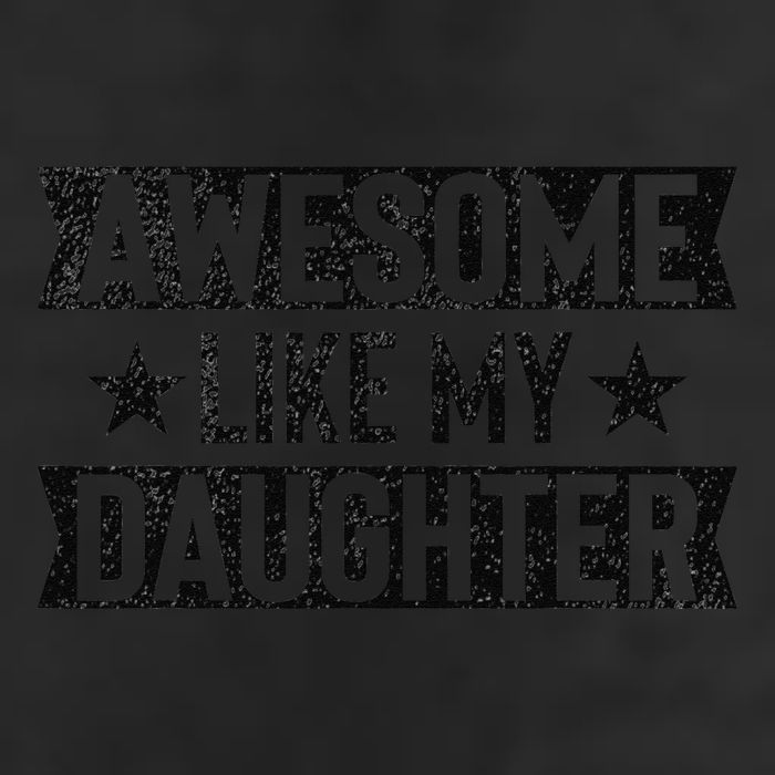 Awesome Like My Daughter Gifts Man Funny Fathers Day Dad 7 Panel Mesh Trucker Snapback Hat