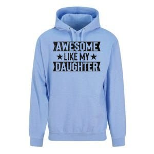 Awesome Like My Daughter Gifts Man Funny Fathers Day Dad Unisex Surf Hoodie