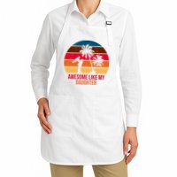 Awesome Like My Daughter Sunset Gift For Dad Apron