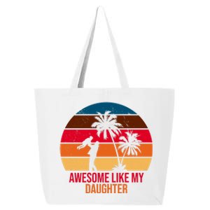 Awesome Like My Daughter Sunset Gift For Dad 25L Jumbo Tote