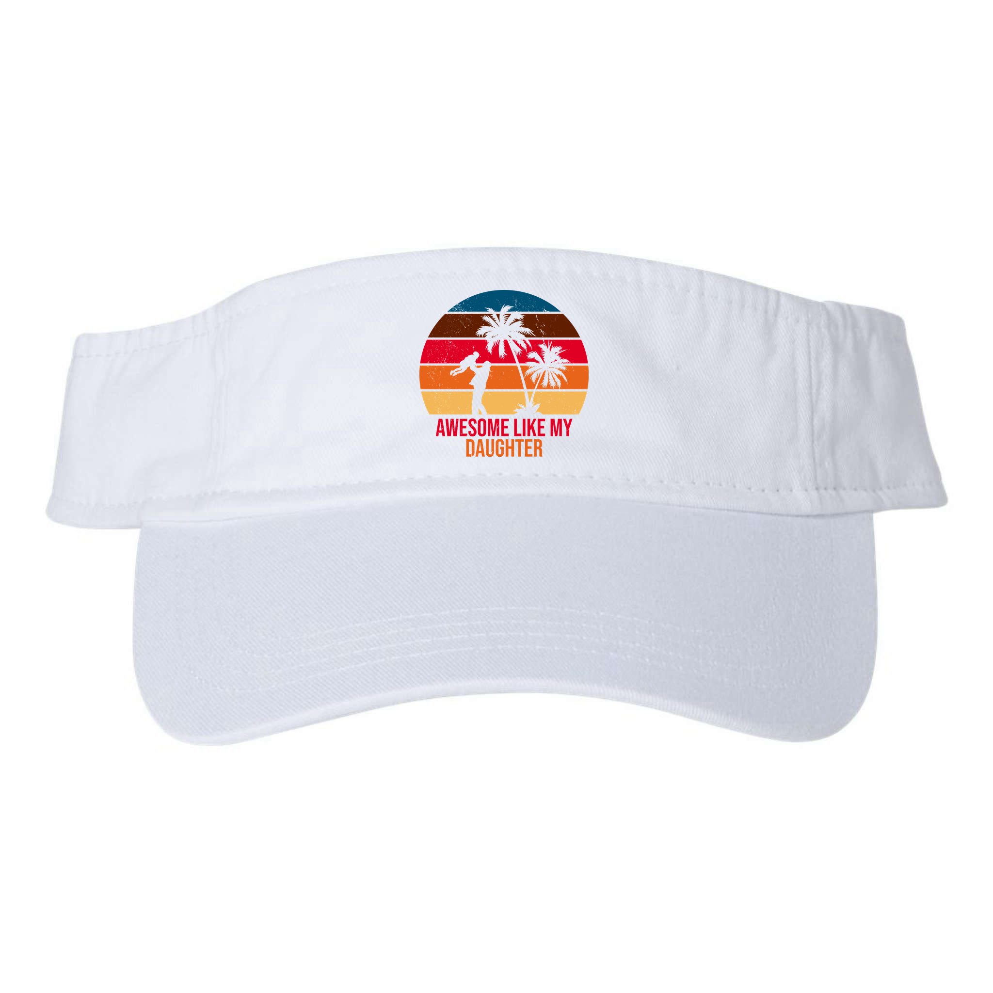 Awesome Like My Daughter Sunset Gift For Dad Visor