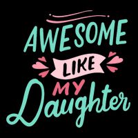 Awesome Like My Daughter Cute Mom Mothers Day Doggie Tank