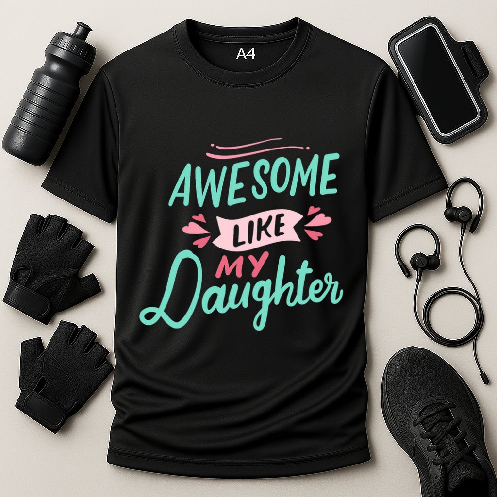 Awesome Like My Daughter Cute Mom Mothers Day Cooling Performance Crew T-Shirt