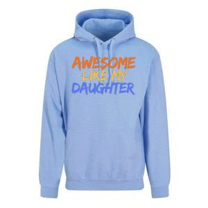 Awesome Like My Daughter Funny Mothers Fathers Day Mom Dad Unisex Surf Hoodie