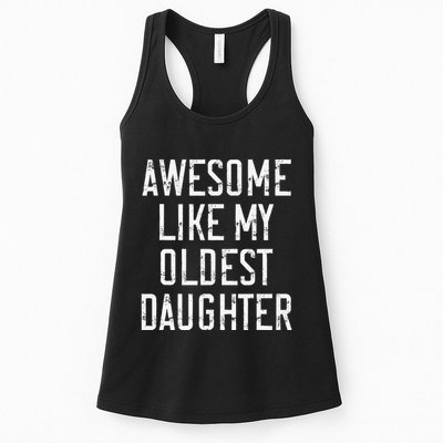Awesome Like My Oldest Daughter Funny Vintage FatherS Day Womens Tank Top