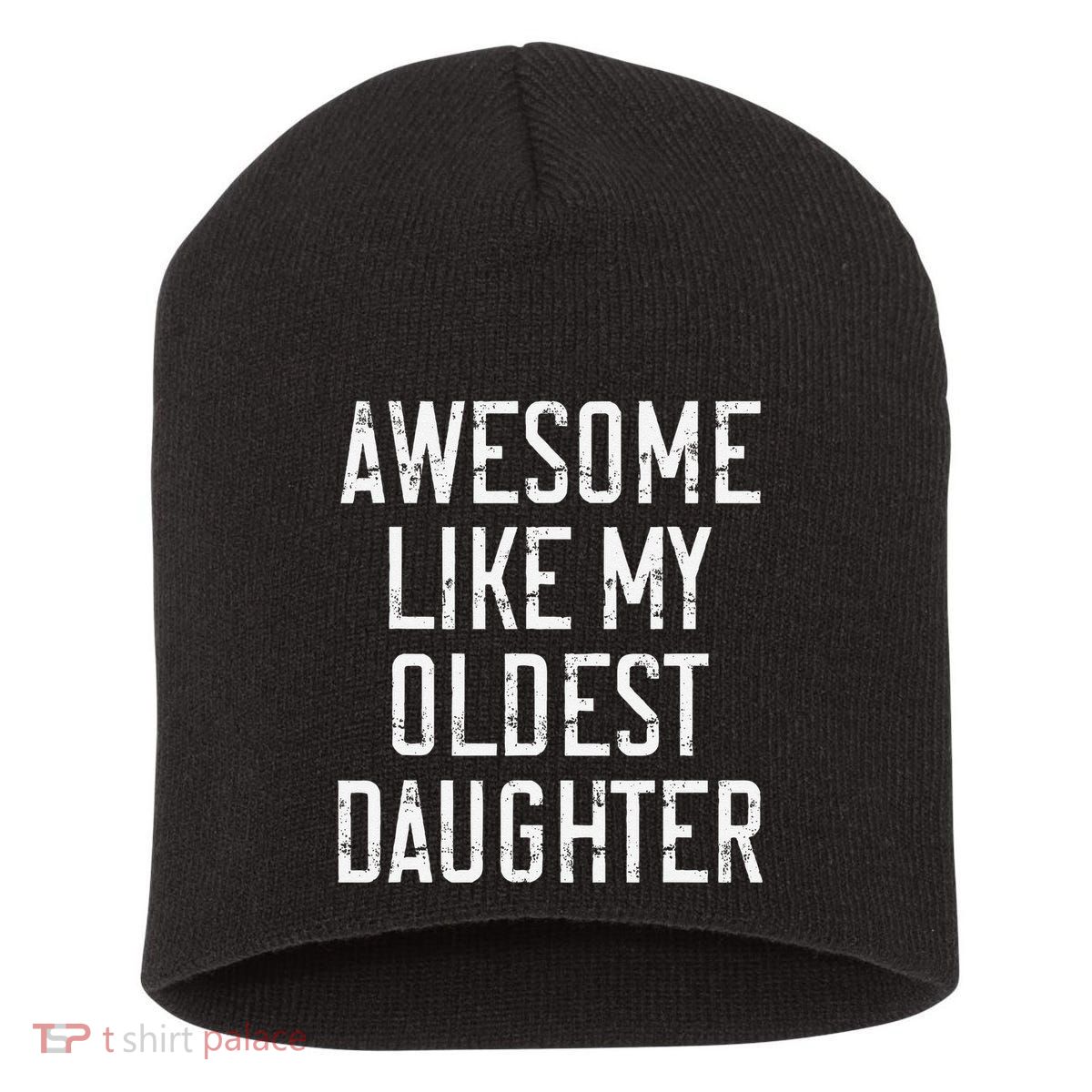 Awesome Like My Oldest Daughter Funny Vintage FatherS Day Short Acrylic Beanie