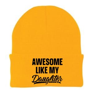 Awesome Like My Daughter Gifts Men Funny Fathers Day Dad Knit Cap Winter Beanie