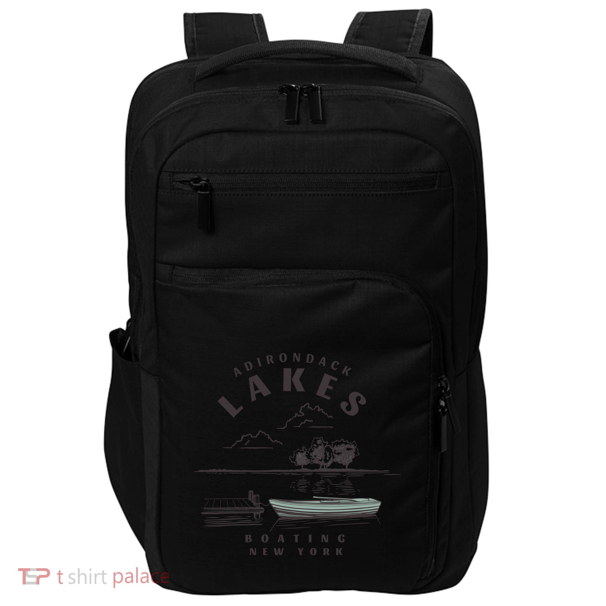 Adirondack Lakes Ny Boating Great Gift Impact Tech Backpack