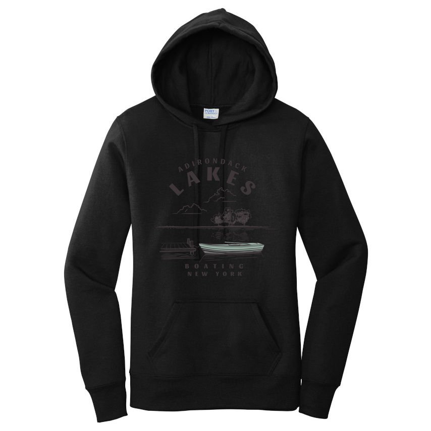 Adirondack Lakes Ny Boating Great Gift Women's Pullover Hoodie