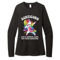 Aunticorn Like Normal Aunt But More Awesome Dabbing Unicorn Womens CVC Long Sleeve Shirt