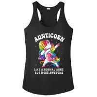 Aunticorn Like Normal Aunt But More Awesome Dabbing Unicorn Ladies PosiCharge Competitor Racerback Tank