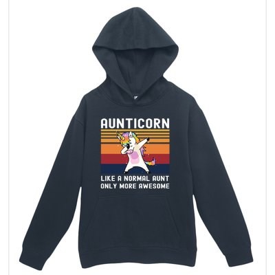 Aunticorn Like Normal Aunt But More Awesome Dabbing Unicorn Funny Gift Urban Pullover Hoodie