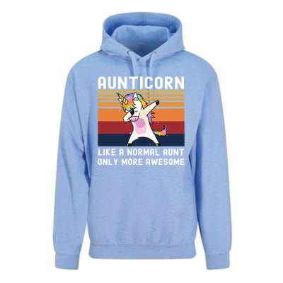 Aunticorn Like Normal Aunt But More Awesome Dabbing Unicorn Funny Gift Unisex Surf Hoodie