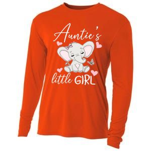 Aunties Little Niece From Aunt To Niece Gift Cooling Performance Long Sleeve Crew