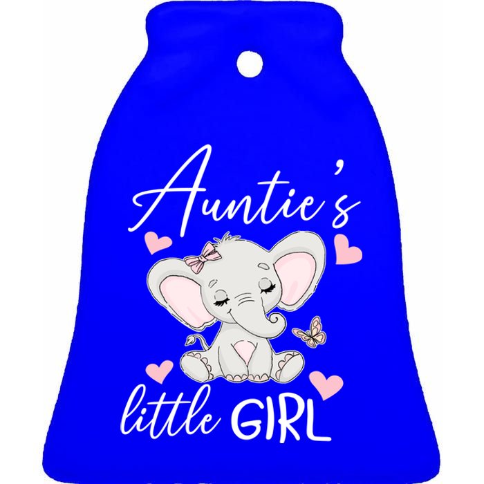 Aunties Little Niece From Aunt To Niece Gift Ceramic Bell Ornament