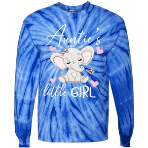 Aunties Little Niece From Aunt To Niece Gift Tie-Dye Long Sleeve Shirt