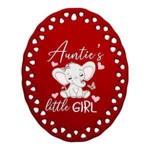 Aunties Little Niece From Aunt To Niece Gift Ceramic Oval Ornament